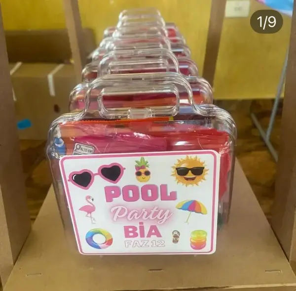 Maletinhas acrílicas personalizadas com adesivo - Profissional Print