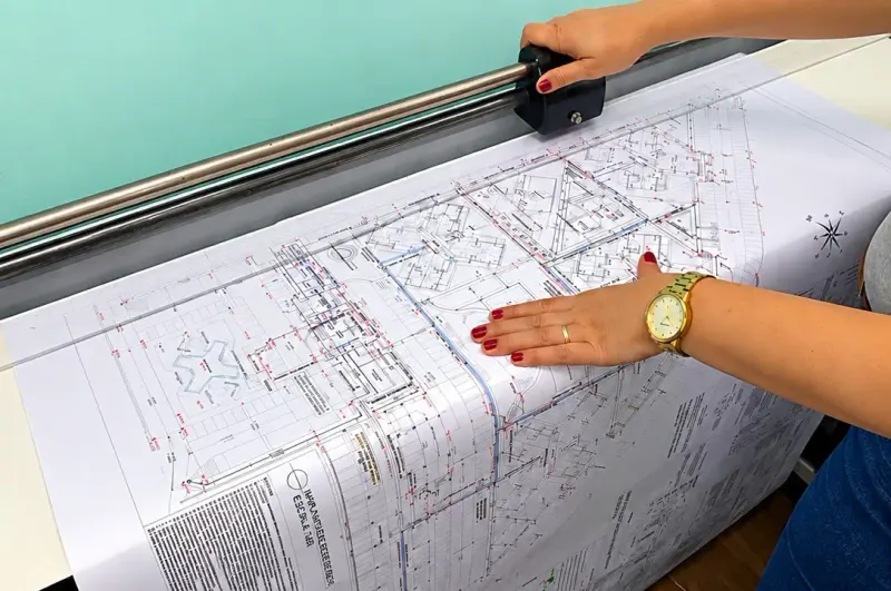 Plotagem de projetos técnicos e plantas arquitetônicas em grande formato - Profissional Print